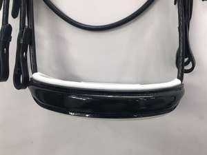 Brida doble de piel de caballo de gran calidad con relleno Extra suave de neopreno, disponible en varios colores y tamaños - Product Image 3