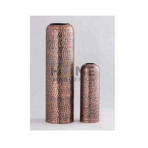 Jarrón de Metal decorativo con textura martillada alta, florero de piso y mesa para exhibición de flores y plantas, Material de cobre, aspecto atractivo - Product Image 1