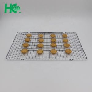 Black Nonstick Mesh Big Food <b>Grid</b> Cooling Rack <b>Metal</b> Material Cooling Rack - Product Image 5