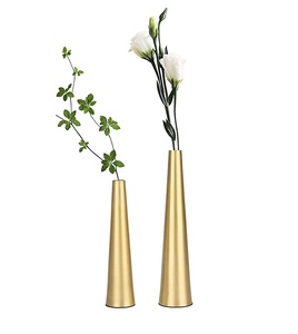 Pot de fleurs élégant en laiton, design simple, pièce et top de table d'hôtel décoratif, utilisation pour les restaurants et les produits faits main - Product Image 4