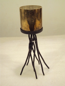 Support votif de branche en fer de grande qualité pour la décoration intérieure ou extérieure - Product Image 3