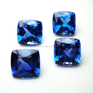 Tanzanite ธรรมชาติสีฟ้าแบบเหลี่ยมเพชรพลอยรูปไข่ล้านล้านตัดขนาดหลวมเครื่องประดับทำอัญมณีสังเคราะห์ราคาถูก - Product Image 3