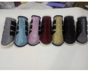 Customizable Glitter <b>Horseshoes</b> in Multiple Colors Horse Accessories for Tendon Boots - Product Image 1
