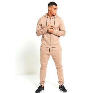 Ensembles de survêtements d'hiver personnalisés en gros |   Ensemble de survêtement pour homme en coton 100% léger de couleur unie - Product Image 5