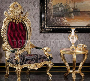Royal maharaja เก้าอี้มุมทำจากไม้ที่ทันสมัยสำหรับใช้ในบ้านเก้าอี้เลานจ์ทำด้วยมือออกแบบเฉพาะสำหรับจัดส่งทางทะเล - Product Image 4