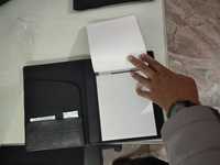 Classeur en cuir véritable, support de documents, multifonctionnel, professionnel, porte-documents avec boucle, sac de porte-documents