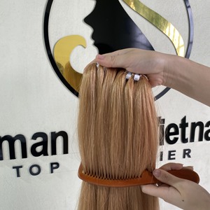 Trama de cabello eslavo ruso, cutícula profesional de alta calidad, sedosa, recta, doble estiramiento, Color marrón, venta al por mayor de fábrica - Product Image 6