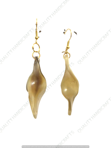 Artesanías de calidad Hueso de búfalo Pendientes de gota hechos a mano antiguos para mujer Joyería de moda de la India - Product Image 4