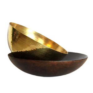 Greatest Quality Brass Chocolates Dates Bowl Simple Design Round Shape <b>Food</b> Serving Bowl <b>For</b> Hotel Usage - Product Image 1