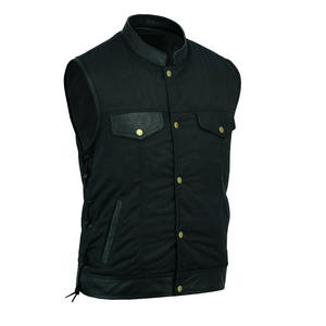 Nouveaux hommes Moto Moto Veste En Cuir De Vachette Véritable Outback Motard - Product Image 1