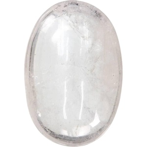 Piedra preciosa Sphatik cuarzo Natural claro cuarzo Palma piedra para relajación meditación y cristal curación piedras preciosas tamaño grande 5-6 CM - Product Image 4