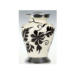 Urna de cremación de latón para adultos, urna conmemorativa de Metal, marrón y plata, rosa de latón/aluminio, para cenizas funerarias - Product Image 6