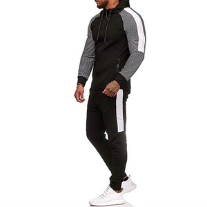 Chándal para correr para hombre, ropa 100 de poliéster, con logotipo personalizado, conjunto de chándal de cuello redondo para invierno, venta al por mayor - Product Image 3