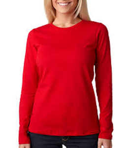T-shirt manches longues pour femmes, en coton, avec imprimé, collection - Product Image 3