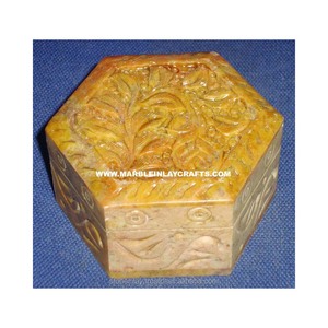 Soapstone ธรรมดาแฮนด์เมดโบราณกล่องของขวัญ - Product Image 1