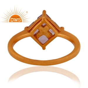 Amazing Purple <b>Amethyst</b> Gemstone <b>Ring</b> Jewelry Wholesaler 22k Gold Plated <b>Silver</b> New Women's <b>Ring</b> Jewelry Manufacturer - Product Image 3