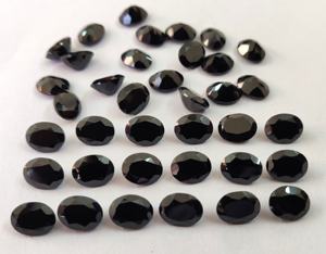 Espinela negra natural Corte ovalado 3x5mm a 10x12mm Corte facetado-Espinela negra suelta Piedra preciosa suelta Calidad superior - Product Image 4