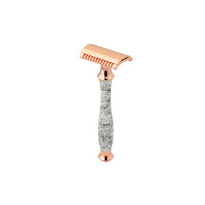 La Mejor Maquinilla de Afeitar de Doble Filo con Mango de Latón y Hojas de Acero Inoxidable - Product Image 1