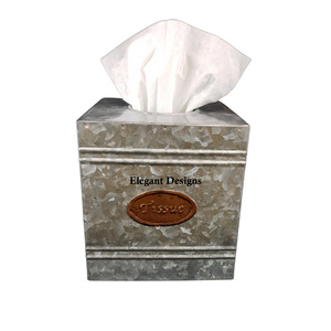 Porta Servilletas y Cubierta para Caja de Pañuelos de Metal de Lujo, Hecho a Mano, Ecológico, con Forma Cuadrada para Uso Doméstico, en Caja - Product Image 6