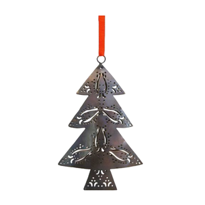 Adornos navideños de aluminio colgantes de estilo de cinco puntas para árbol de Navidad, excelente acabado - Product Image 2