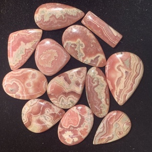 Vente en gros de cabochons de rhodochrosite rose naturelle de qualité AAAAA, pierres précieuses en vrac pour la fabrication de bijoux avec certificat IGI - Product Image 4