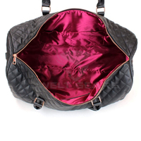 Sac en cuir matelassé pour femme, sac de week-end de luxe, housse de nuit, grande qualité, Large mode