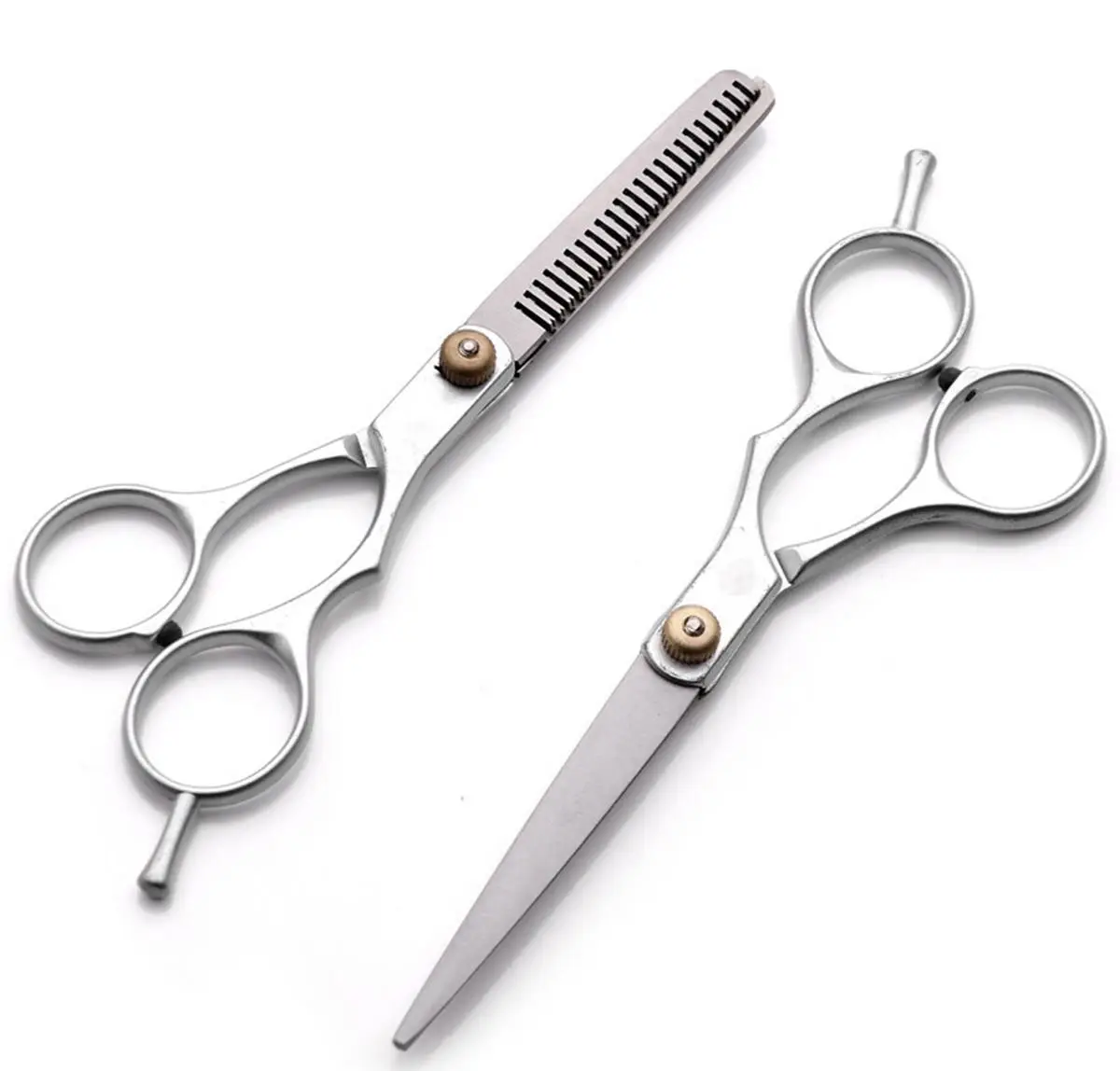 Factory Price High quality barber scissors professional hair dressing and thinning shears in J2 Steel