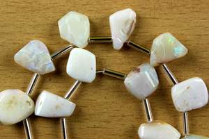 Nueva llegada 15 piezas 1 hebra de cuentas de ópalo australiano natural increíble calidad pulido piedras preciosas en bruto para piedras preciosas sueltas - Product Image 2
