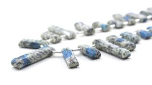 29 pièces de pierres précieuses de jaspe naturel K2, perles de Briolette à facettes en forme de Rectangle pour la fabrication de bijoux faits à la main en gros - Product Image 4