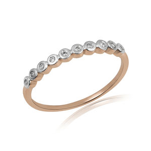 เครื่องประดับสุดหรูชุบทองแบบมินิมอล925สเตอร์ลิงสีขาวโทแพซพลอยสีทูโทนแหวนแต่งงานของขวัญหมั้น - Product Image 4