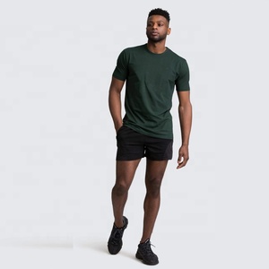 Camiseta Deportiva Personalizada de Manga Corta con Cuello Redondo, de Secado Rápido, de Algodón y Felpa, Ajuste Regular, para Correr, Hacer Ejercicio, Gimnasio, Deporte, para Hombre - Product Image 1