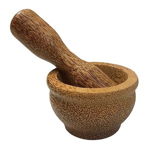 Mortero y caballete de madera de coco 100% natural, herramienta de cocina tradicional de Vietnam/MS. Mobiliario: + 84896436456 99 Gold Data - Product Image 5