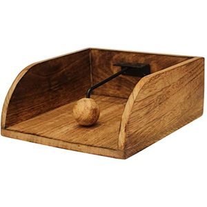 Servilletero de Madera para Mesa de Restaurante y Hogar, Caja de Almacenamiento para Pañuelos, Servilletero Personalizado para Venta - Product Image 4