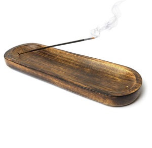 Incense Burner Stick Holder Ash Catcher Wooden Handmade Modern Gift Wood Home Decor - Product Image 1