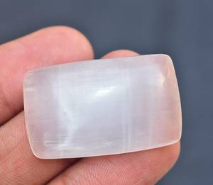 Cabujones de selenita Natural, gemas sueltas de cristal hechas a mano, GEMA de selenita al por mayor, cabujón Suelto - Product Image 3