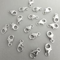 Fermoirs à ressort ronds en argent sterling 925 de 9 mm, 10 mm, 12 mm pour la vente en gros au prix d'usine – Fournisseur en ligne de composants de bijoux