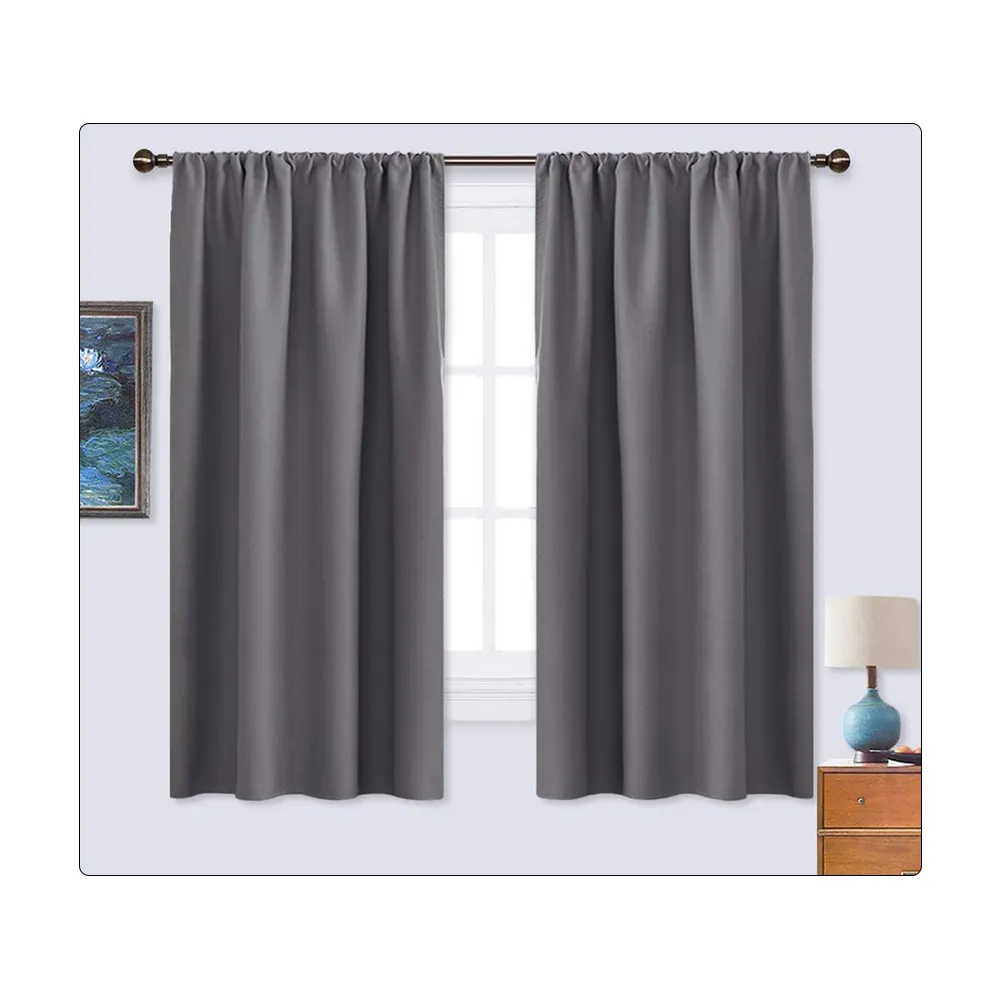 New Arrival Bulk Supply Fancy Customized Design 100% Cotton Window Curtains for Living Room