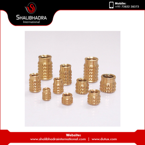 High Quality OEM Brass <b>Insert</b> Nut Round <b>Threaded</b> Cabinet Hardware Brass <b>Inserts</b> for Industrial Use Bulk Export India Supplier - Product Image 2
