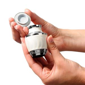 Set of 4 White American Style <b>Keepsake</b> Mini Cremation Urns Brass Memorial Urn Set with Velvet Box <b>for</b> <b>Ashes</b> Funeral Supplies - Product Image 3