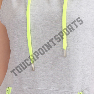 เสื้อกันหนาวครอปแขนกุดมีฮู้ดสำหรับผู้หญิง,ลายดอกไม้ - Product Image 6