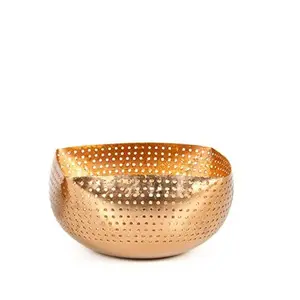 大尺寸铜搅拌碗新设计铜水果碗和印度定制尺寸铜碗制造