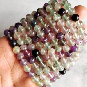 Collares y pulsera para hombre, cajas de cuentas redondas lisas de concha de madera para pulseras, cuentas de tanzanita lisas auténticas, llavero - Product Image 3