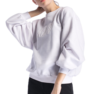 Sudadera de Algodón 100% con Logotipo Personalizado Bordado, Diseño 2026, para Mujer, Talla Grande, Manga Larga - Product Image 1