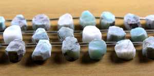 พลอยลาริมาร์ธรรมชาติไม่ซ้ำใคร21ชิ้น,อัญมณีทรงไม่สม่ำเสมอเครื่องประดับหินสีฟ้าคอลเลกชันสไตล์ผู้ค้าส่ง - Product Image 5