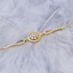 Bracelet en pierre de Zircon de forme ronde pour femmes, breloque tendance, fait à la main, vente en gros, bijoux en argent Sterling 925 - Product Image 4