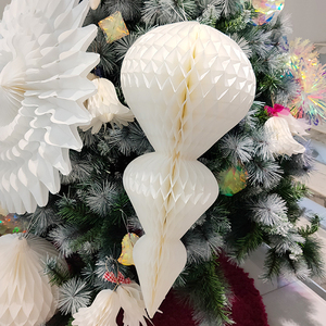 Decoraciones Redondas de Papel de Seda con Diseño de Panal de Abeja, Tamaño Grande, Hechas a Mano, para Interiores, Suministros para el Día de San Valentín, Color Personalizado - Product Image 2