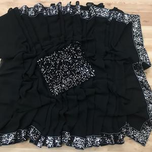 Nouveau magnifique Look fête porter Sarina soie lourde broderie travail Saree avec chemisier pièce femmes indiennes porter Sari pas cher bas prix vêtement - Product Image 6