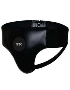 New Arrival Groin Guard for Sports & Martial Arts <b>Elastic</b> <b>Laces</b> & Adjustable Waist Leather MMA Groin Protection - Product Image 1