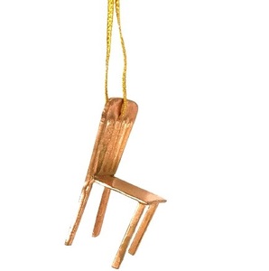 De METAL de cobre color silla de aluminio Navidad ornamento de la casa de muñecas en miniatura de la nueva llegada - Product Image 1