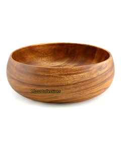 Bols à salade en bois vintage écologiques de qualité supérieure, faits à la main, pour servir élégamment les aliments, les fruits, les cadeaux - Options de vente en gros personnalisées - Product Image 6